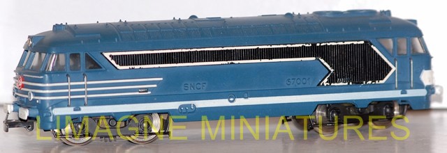 Locomotive Jouef HO BB Diesel Éclairée – 67001 – SNCF Châssis Acier – Occasion