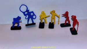 monochrome figurines cowboy