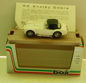 b35 48 box model ac shelby cobra con capottina 1963 ref 8412