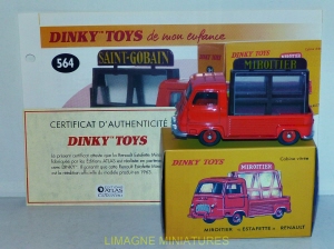 b38 105 dinky toys atlas renault estafette miroitier ref  564