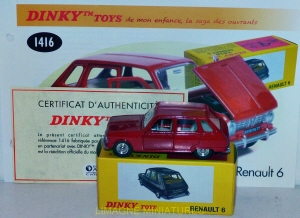 b38 111 dinky toys atlas renault 6  ref 1416