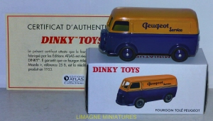 b38 118 dinky toys atlas peugeot d3a peugeot service  ref 25b