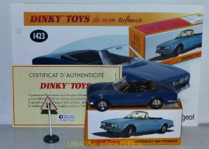 b38 120 dinky toys atlas peugeot 504 cabriolet ref 1423