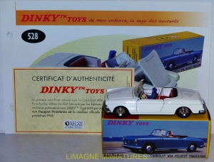 b38 121 dinky toys atlas peugeot 404 cabriolet ref 528