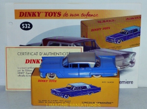 b38 144 dinky toys atlas lincoln premiere ref 532