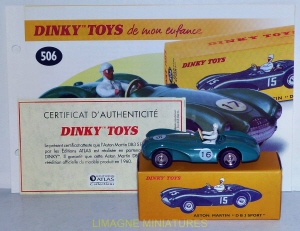 b38 155 dinky toys atlas aston martin db3 sport ref 506