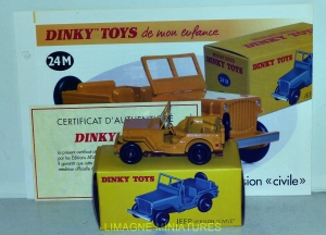 b38 81 dinky toys atlas jeep willys version civile ref 24m
