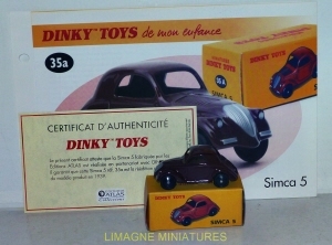 b38 89 dinky toys atlas simca 5  ref 35a