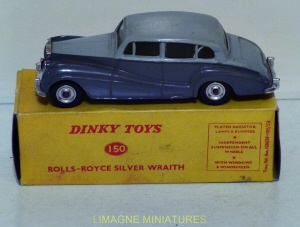 b39 2 dinky toys rolls royce silver wraith ref 150