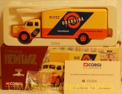 l16 122 corgi heritage berliet glr8 fourgon orangina