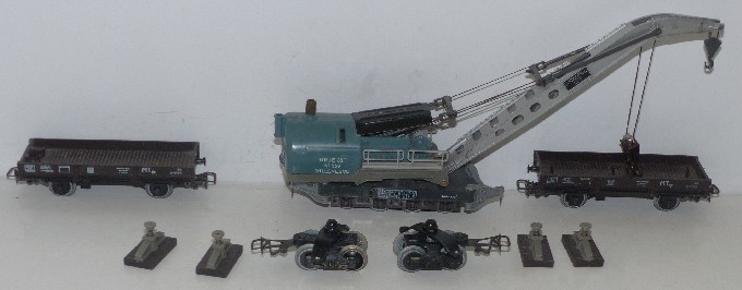 JOUEF HO. CONVOI Marchandise Grue Cockerill Et Ses Wagons Chargés EUR